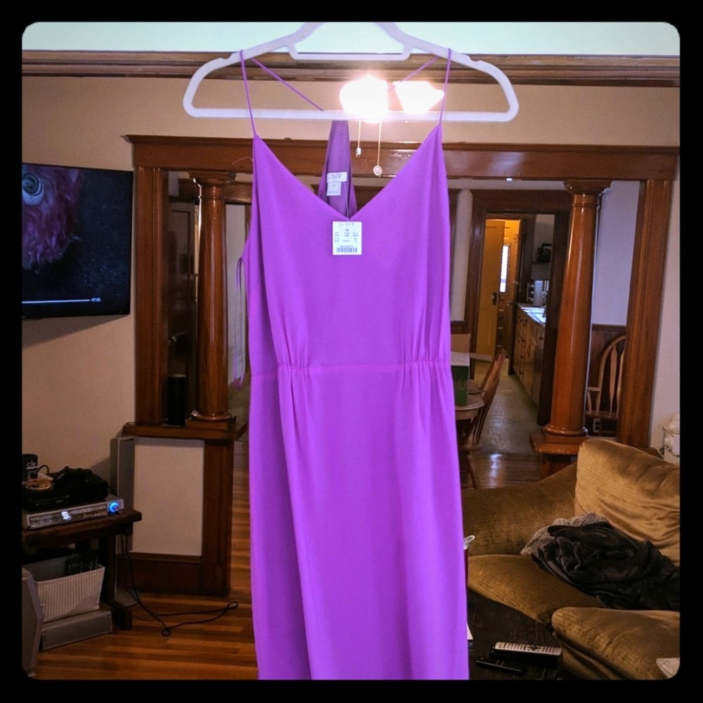 J. Crew Racerback maxi dress (pinkish purple)